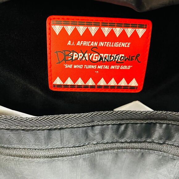 SPRAYGROUND AFRICAN INTELLIGENCE HIGHER REALM BACKPACK / BOOK BAG SANDFLOWER - Picture 7 of 10